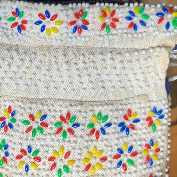 Candy Dot Purse Vintage Reversible Drawstring Festival Coachella BoHo Hippie - Picture 7 of 9